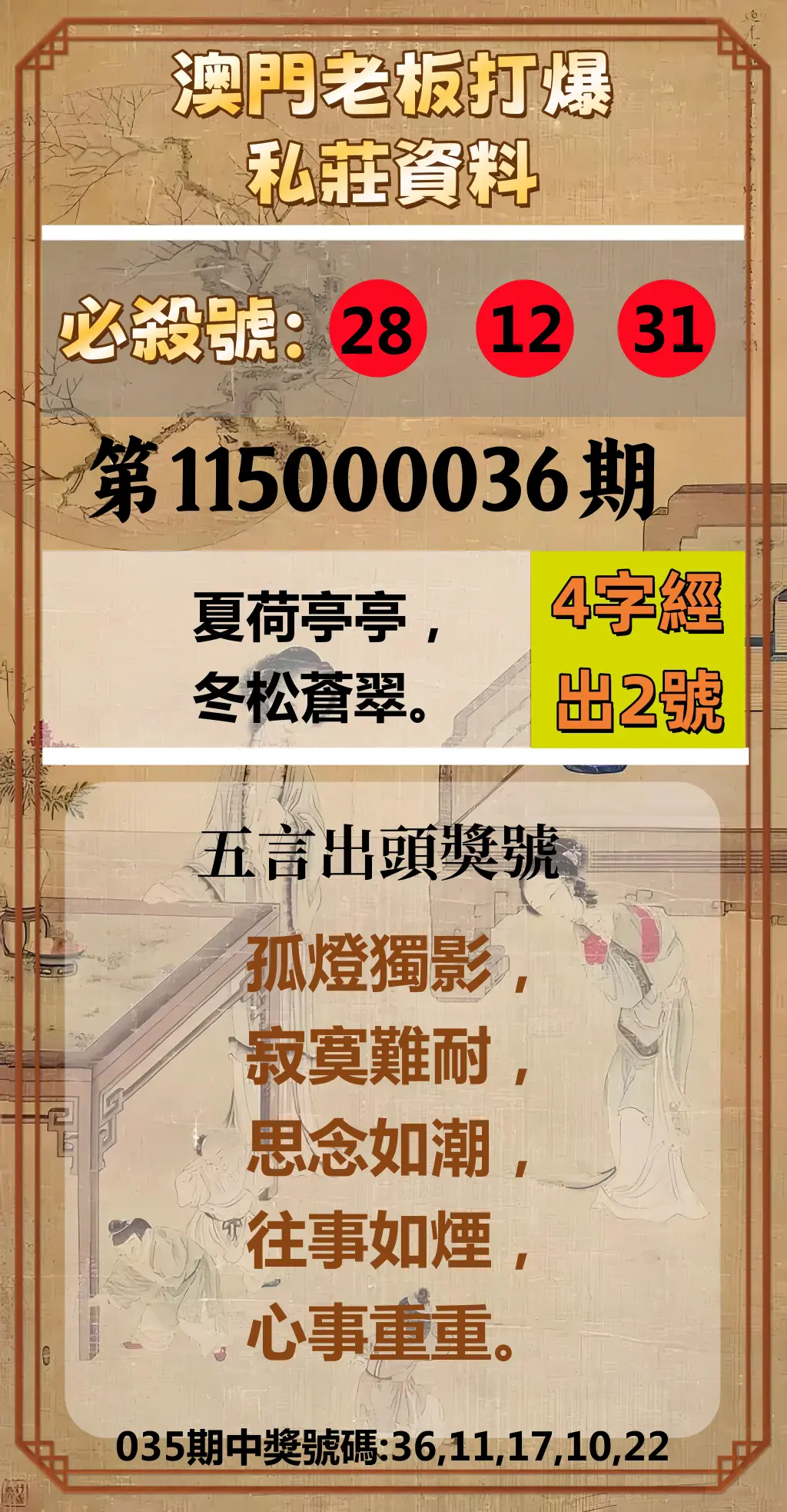 今彩539第115000036期(02/11)澳門老板打爆私莊資料