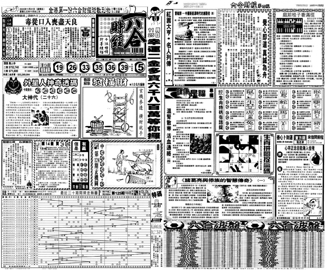 六合彩125期大财经A(黑白)