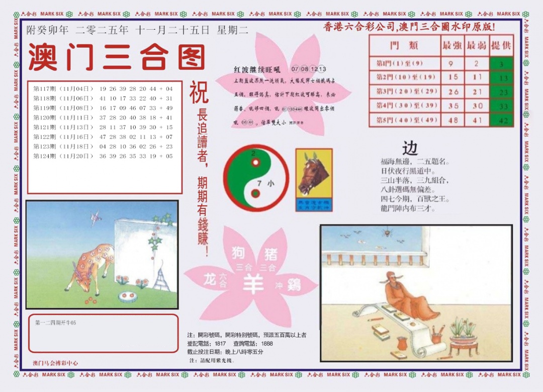 六合彩125期4-澳门三合