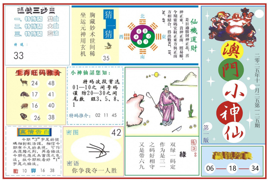 六合彩125期澳门小神仙-1