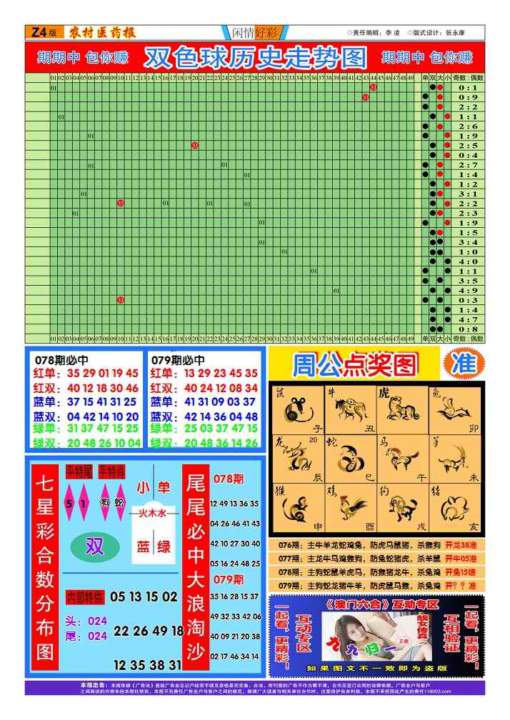 六合彩079期新粤彩4